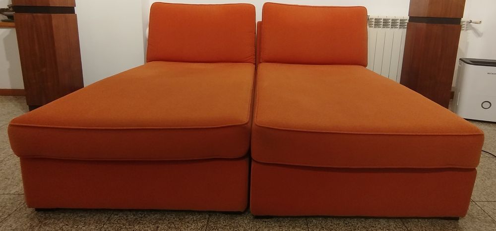 2x Chaise lounge laranja