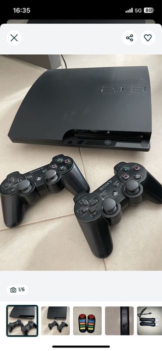 PS3 Slim + Acessorios + Jogos - Como Nova