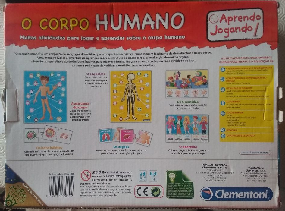 Jogo O Corpo Humano_Clementoni