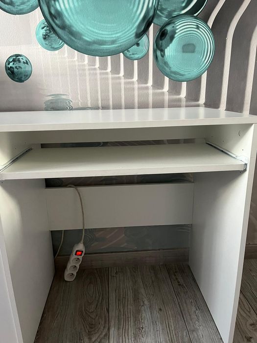 Biurko szkolne białe matowe