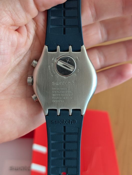 Swatch Irony BLUE GRID (YVS454) stan bdb