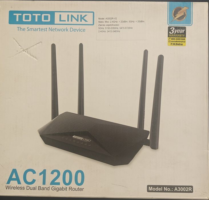 Router bezprzewodowy TOTOLINK AC1200