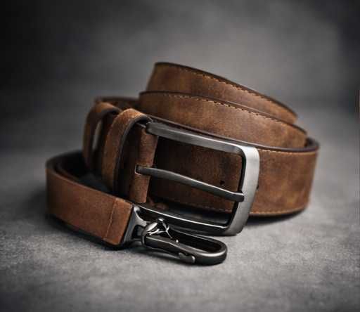 Pasek męski z ekologicznej skóry GRATIS brelok Elegancki prezent