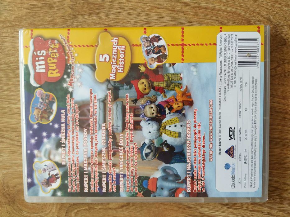 Film/bajka vcd Miś Rupert i śnieżna kula