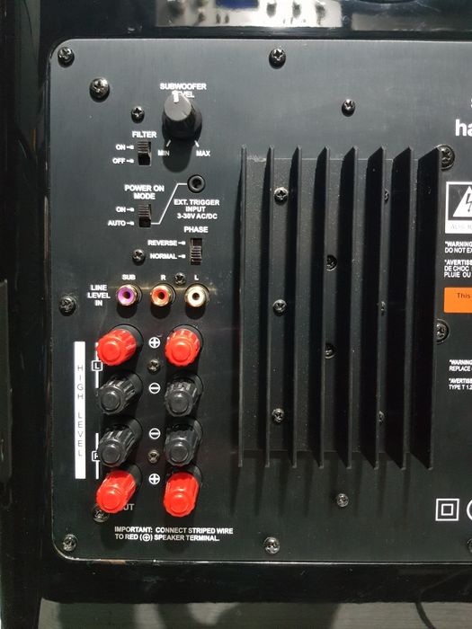 100ВтАктивний сабвуфер/активный сабвуфер Harman Kardon SUB-TS7 +2Чб/у