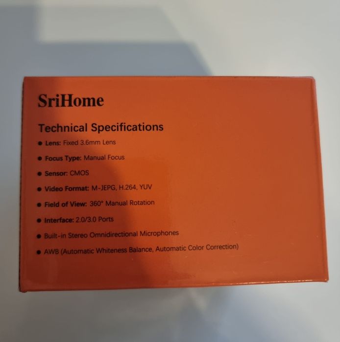 Kamera internetowa SRIHOME FULL HD