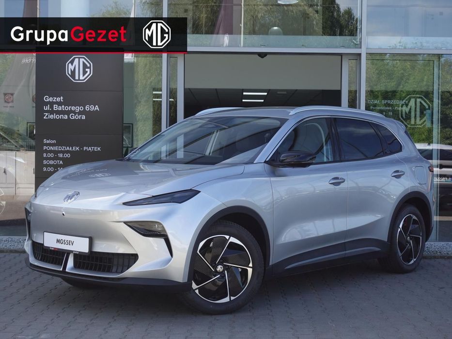 MG S5 EV Od Ręki! Exclusive 64 kWh w kolorze Cosmic Silver