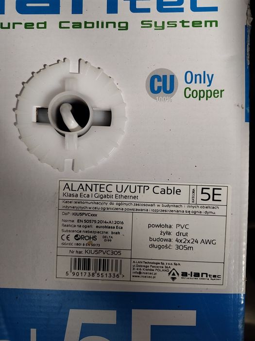 Przewódy elektryczne linki skrętki glosnikowy pożarowy