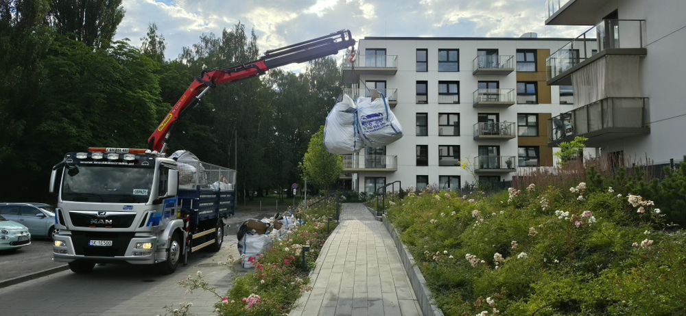 BIG-BAG worek kontener wywóz gruz meble odpady budowlane śmieci remont