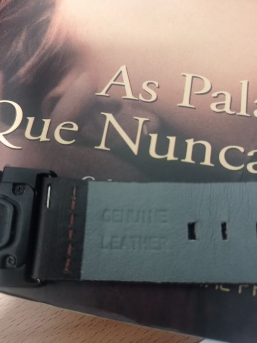 Bracelete Garmin 26mm em pele