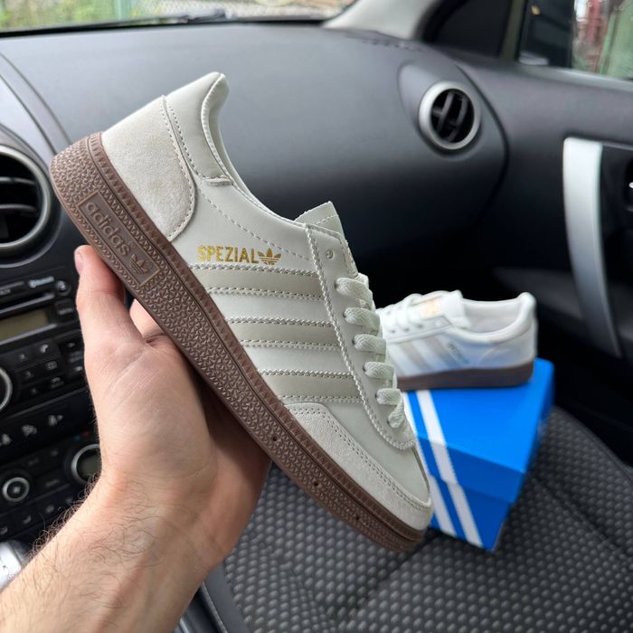 Кросівки Кроссовки Adidas Spezial White Grey Белый Серый Білий Сірий Кросовки демісезон