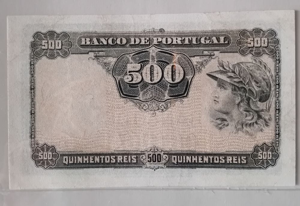 Notas de 500 reis 1910 e 1904