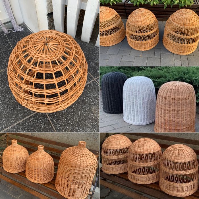 Наявність плафон люстра торшер лампа нічник абажур з лози плетений