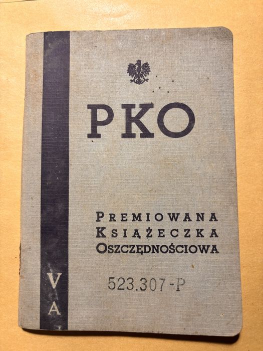 Ksiazeczka PKO 1938
