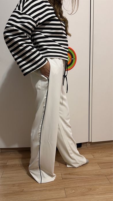 Zara xs новые штаны брюки с лампасами