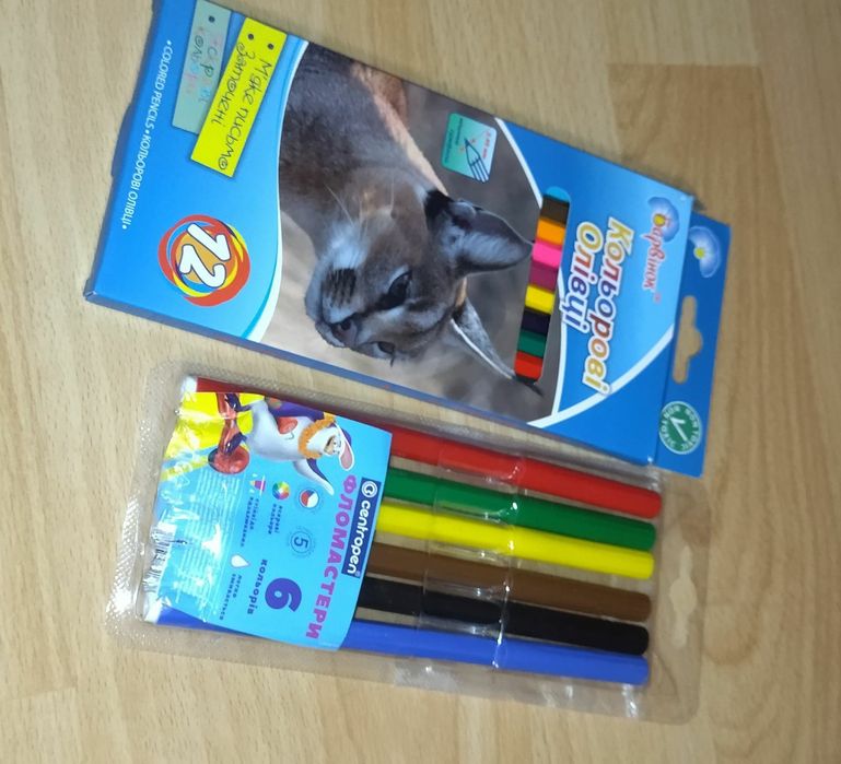 Карандаши . Фломастеры.