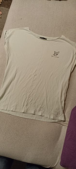 Miętowy t-shirt L Mohito