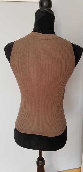 Czekoladowy top Sinsay S