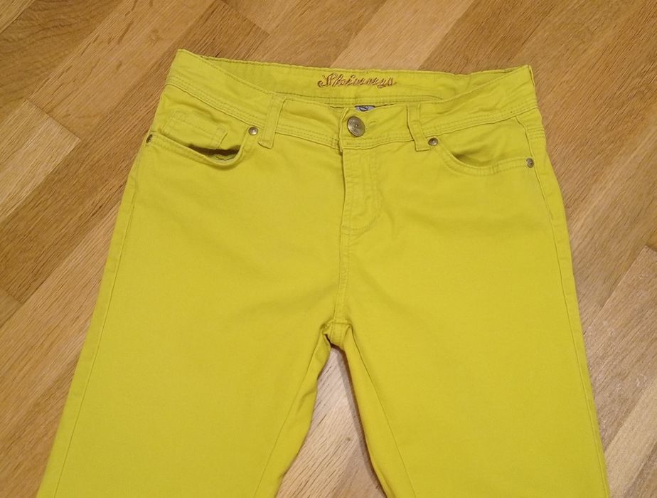 Denim Co. żółte spodnie skinny, r. 36