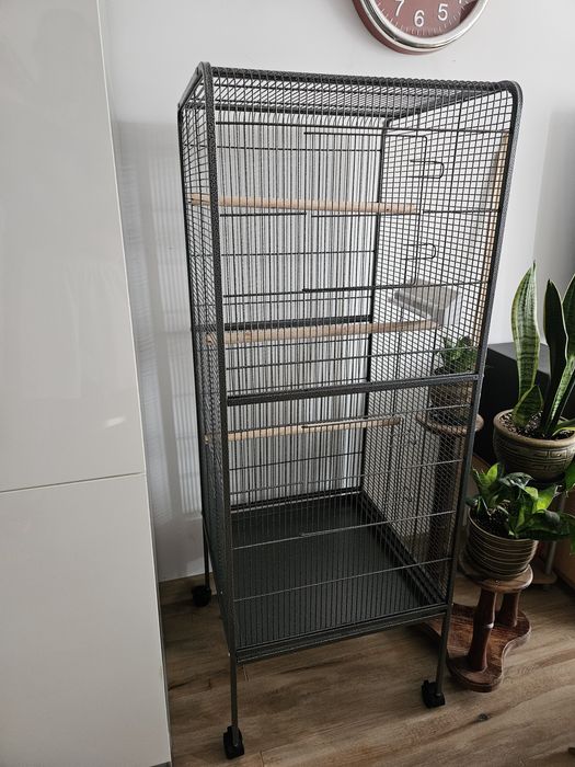 Duża klatka dla papug 146cm na kółkach