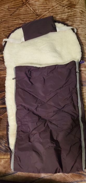 Конверт-накидка на хутрі на санки, коляску (є 2 шт)