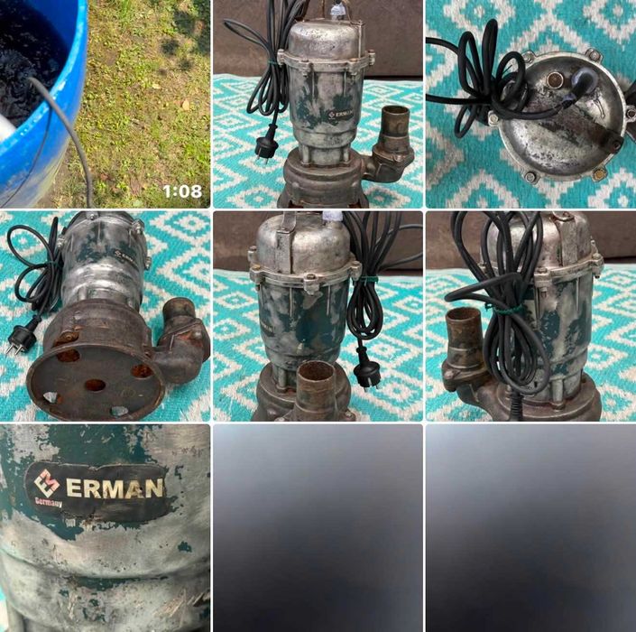 Sprawna Solidna Niemiecka Pompa do Wody Brudnej ERMAN WYSYŁAM Olx