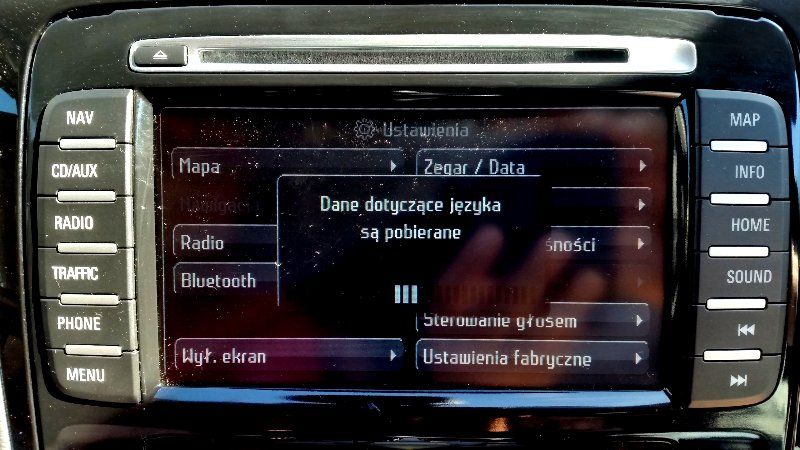 Polskie menu lektor nawigacja mapa Ford NX DVD NX SD MONDEO KUGA