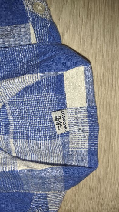 Koszule chłopięce bawełniane koszula zestaw 2 szt.  rozm. 80