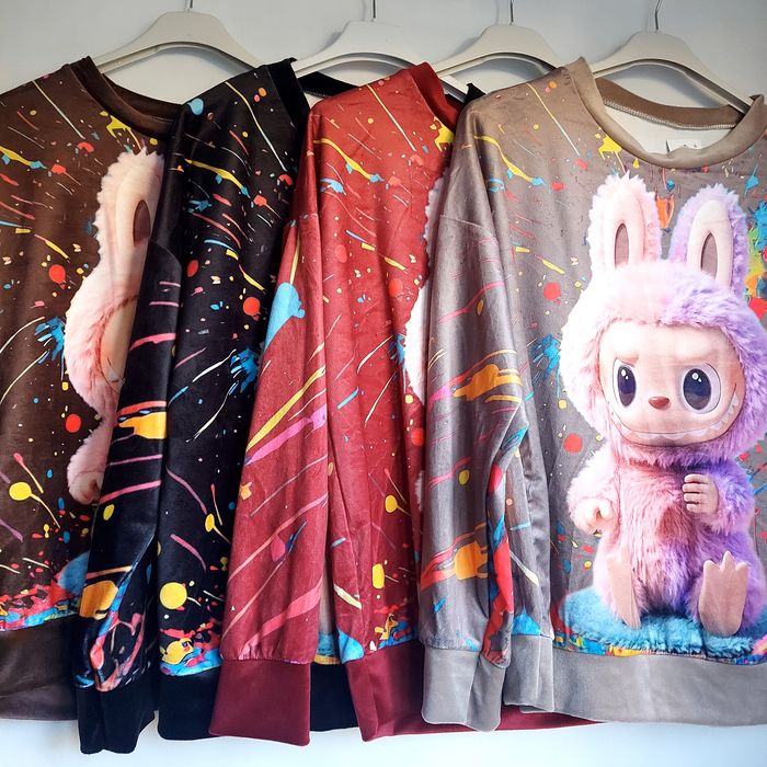 Bluza welurowa labubu nowa M-L