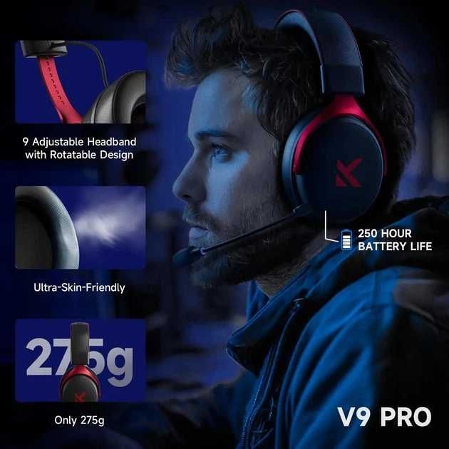 Игровые Наушники MCHOSE V9 Pro black