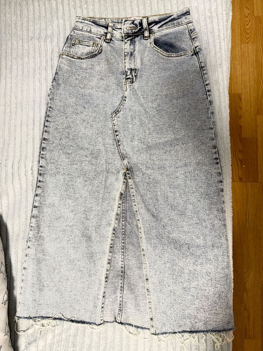 Спідниця джинсова довга