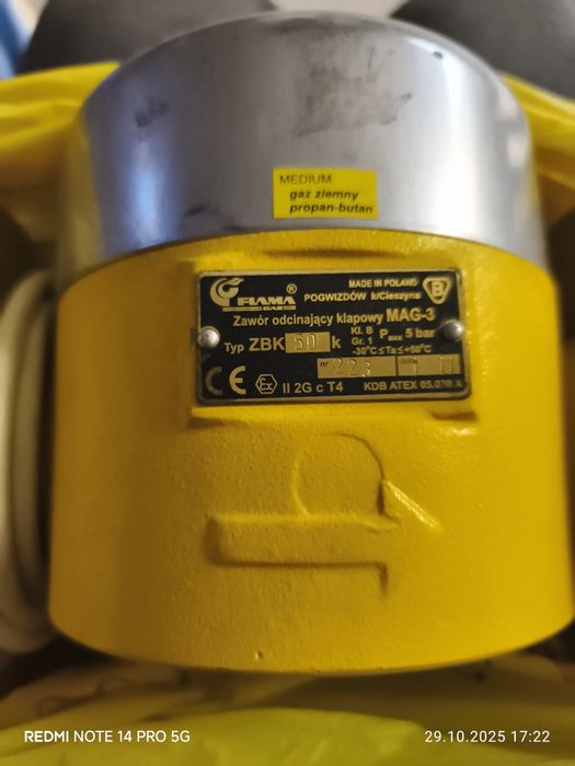 Zawór odcinający klapowy MAG-3