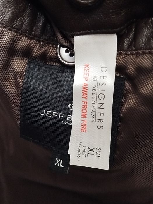 Пиджак кожаный мужской р. XL. Jeff Banks London, Debenhams.