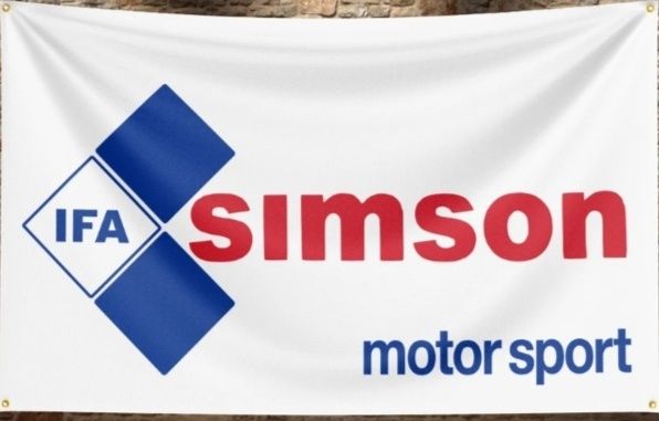 Plakat baner simson 90x60cm z materiału S51,S53 enduro