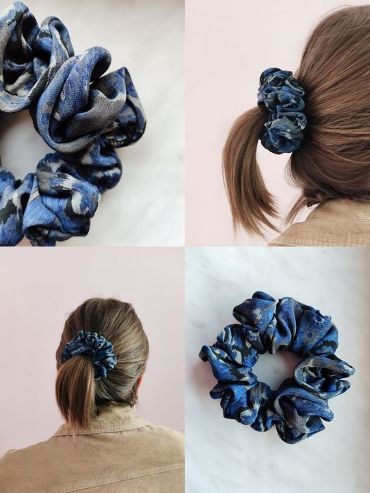 Frotka, gumka, scrunchie, jedwab naturalny