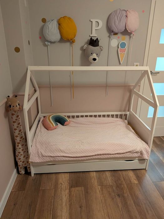 Łóżko dziecięce DOMEK z szufladą + materac!