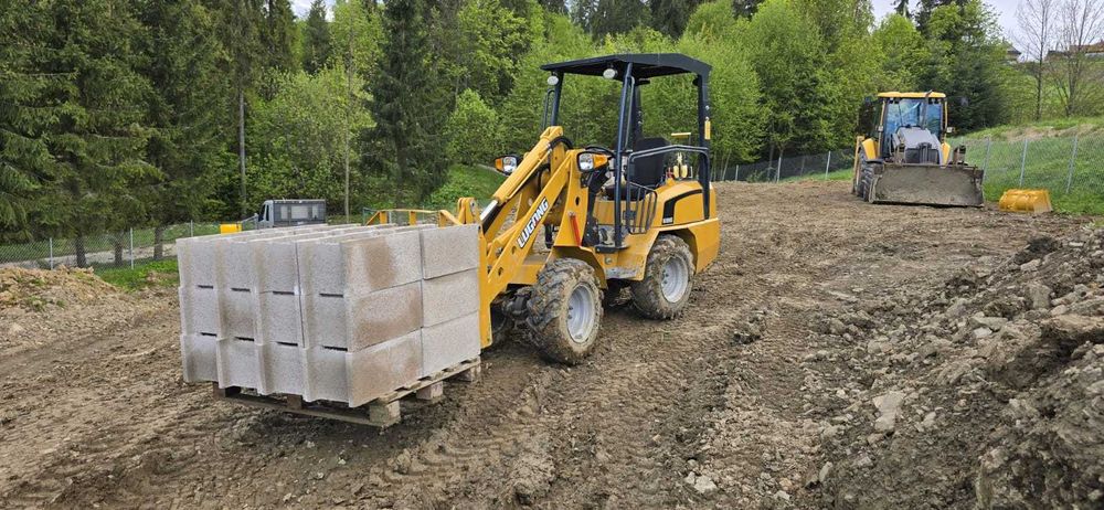 ładowarka E188 2T DMC, łyzka +widły, zamiana