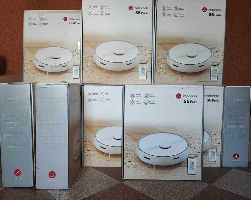 Робот-пилосос Roborock S6 Pure Vacuum Cleaner, Xiaomi Home, Mi Home