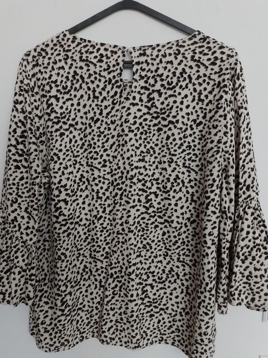 Blusa h&m 44 manga com folho