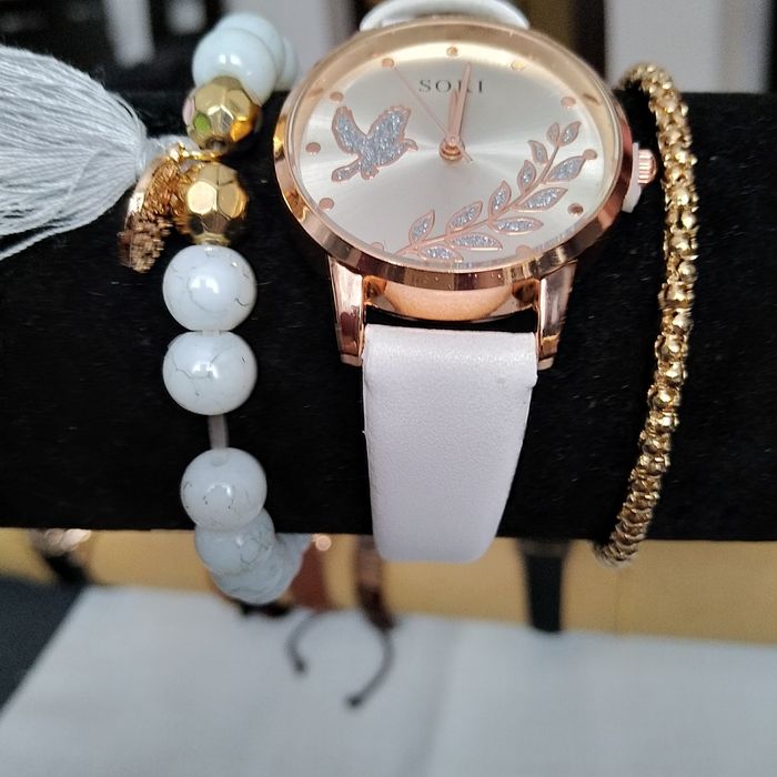 Damski komplet zegarek i bransoletki nowy