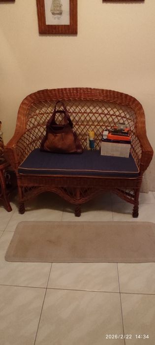 Móveis em vime quase novo