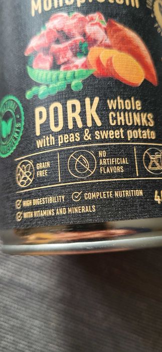 Karma Wild Farm, bezzbożowa, wieprzowina, puszki 12x400g