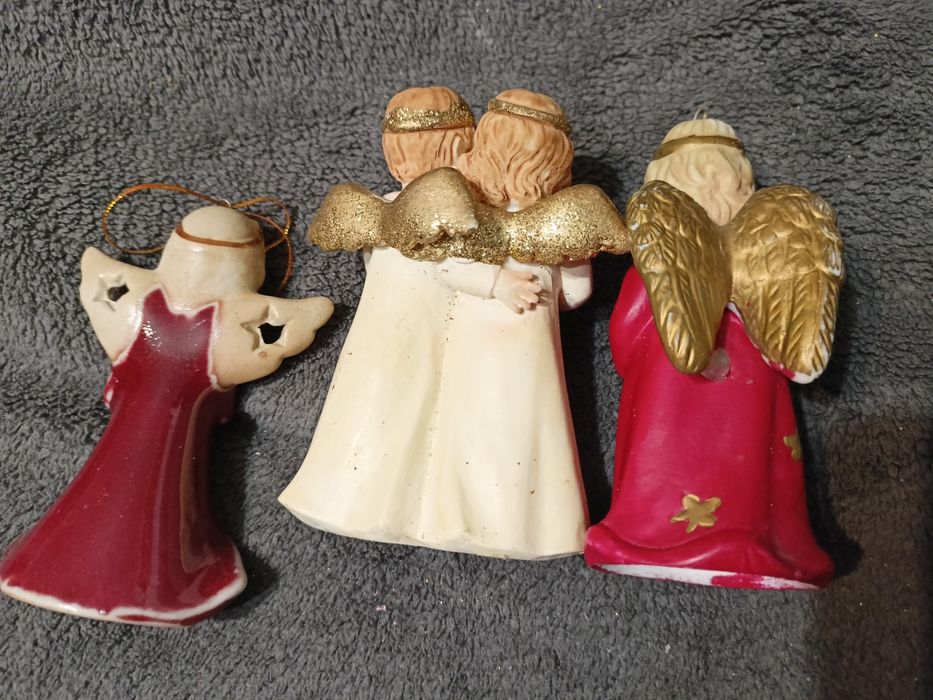 Aniołki porcelitowe 3 szt
