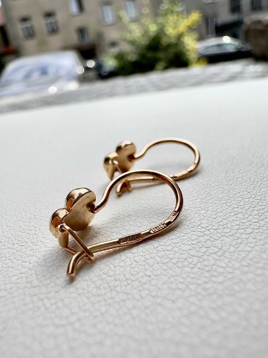 Złote kolczyki – próba 585, 1.43 g | Elegancki, nowoczesny design p.520