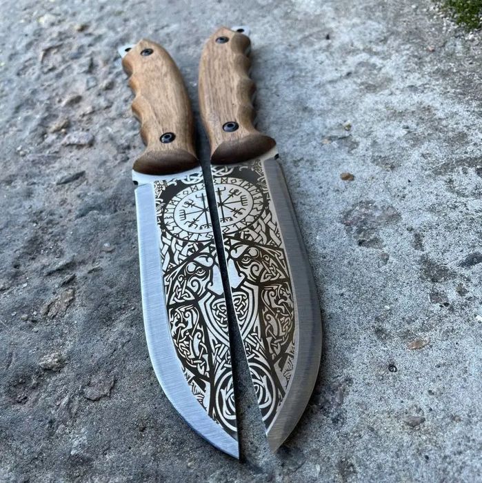 Ніж СКАНДИНАВ KN22 Подарунок Чоловіку Нож Ручная Работа Gorillas BBQ