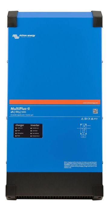 Інвертор гібридний, MultiPlus-II 48/6k5/100-50 (6,0 кВт, 48 В), Victron Energy