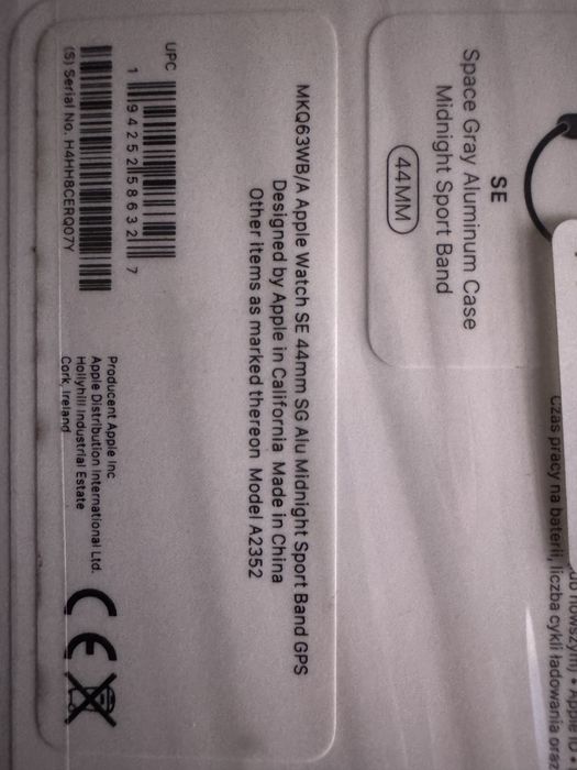 Apple Watch SE 44 mm.