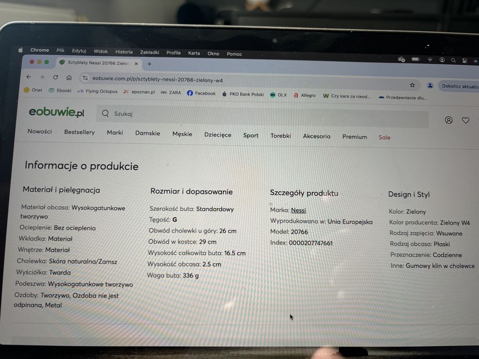 Botki - sztyblety Nessi 38 - ciemna zieleń