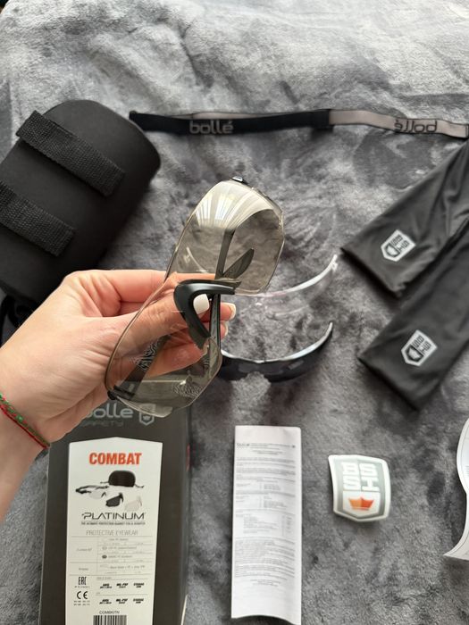 Тактичні, балістичні  окуляри Bolle safety combat platinum