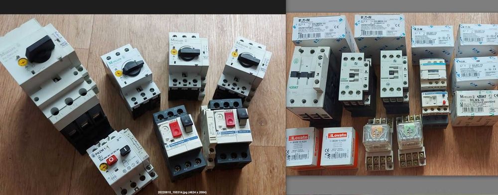 Автомат защиты двигателя, Автомат захисту двигуна, Контактор: 200 грн ...